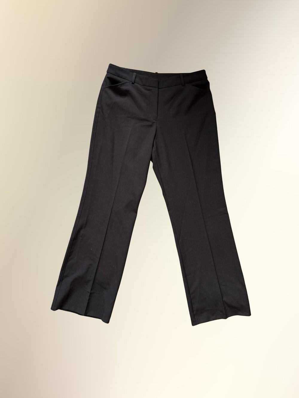 Worthington Gray Tailored Straight Leg Trouser Dress Pants Sz 12